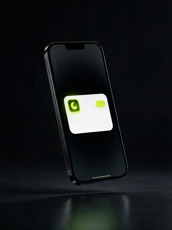 Diálogo do iPhone com o botão "Adicionar" em destaque e o ícone da Curatus.